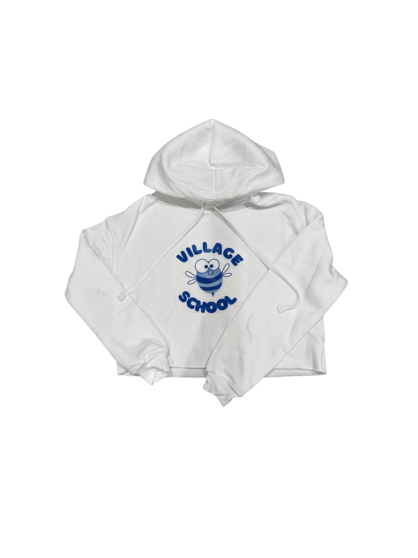 Holmdel Village School Bee Adult Cropped Hoodie Sweatshirt