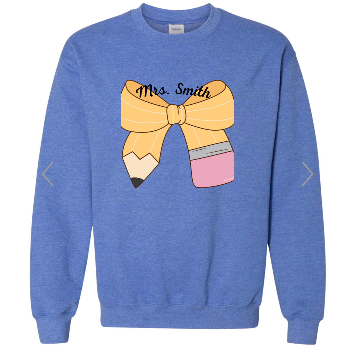 Pencil Bow Crew neck Sweathshirt