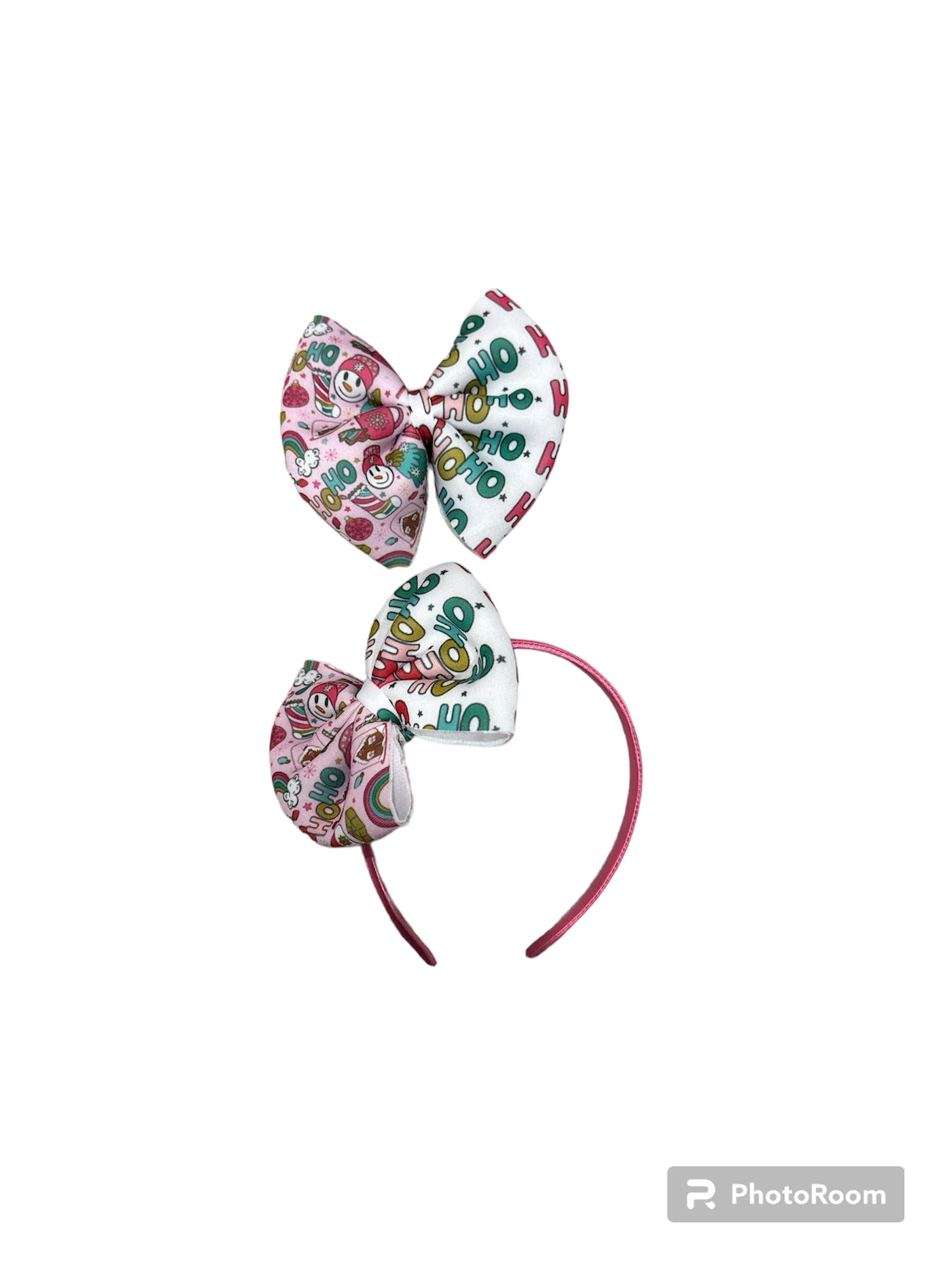 Snowman Neoprene Bow & Headband