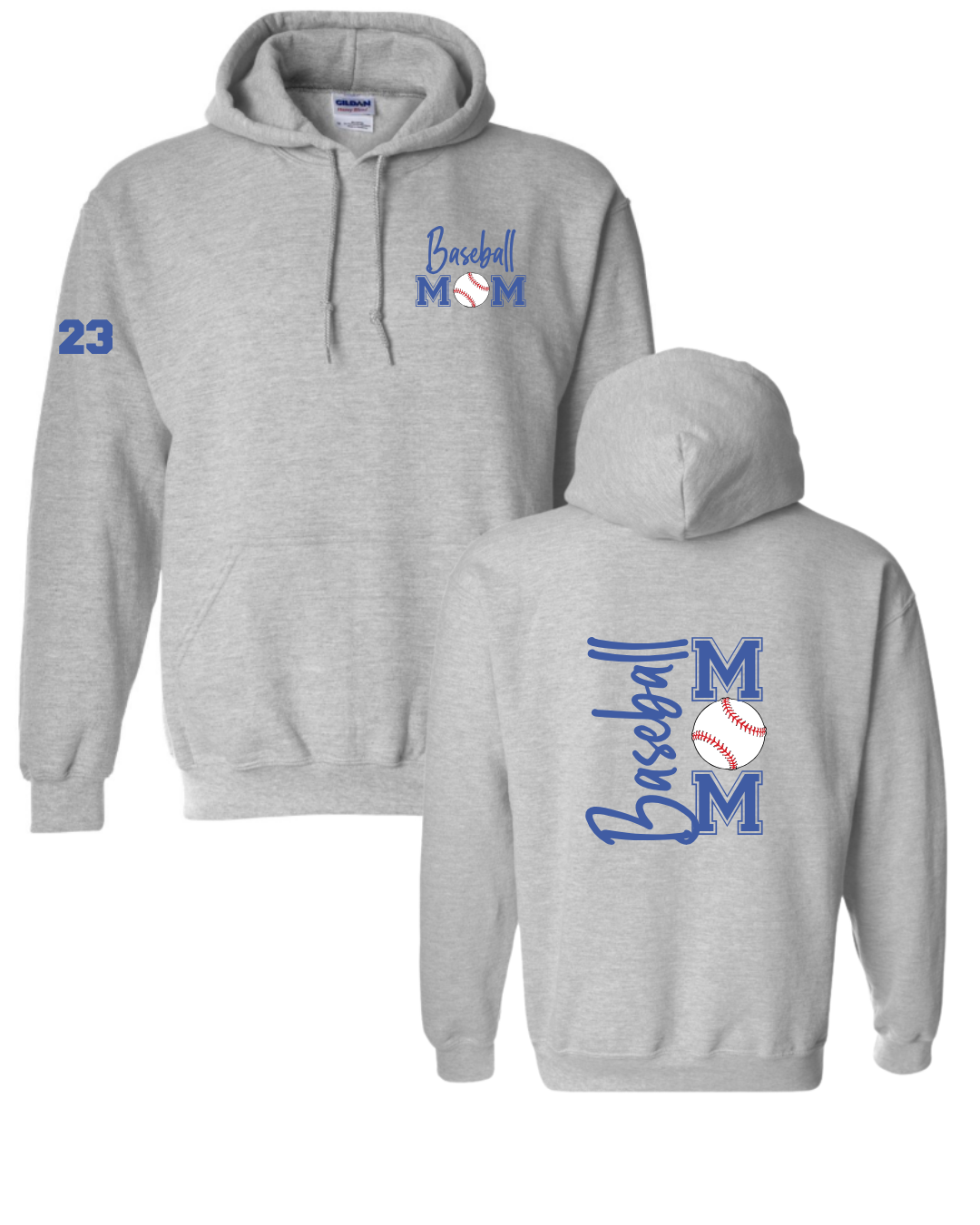 12u Holmdel Hornets Cooperstown Fundraiser Mom Baseball Hoodie