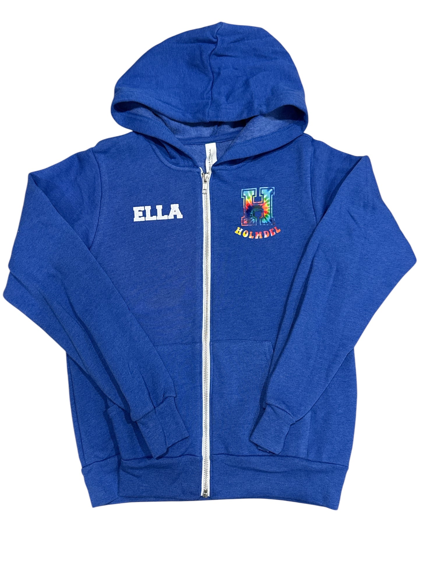Kids Holmdel tie dye yummy zip up