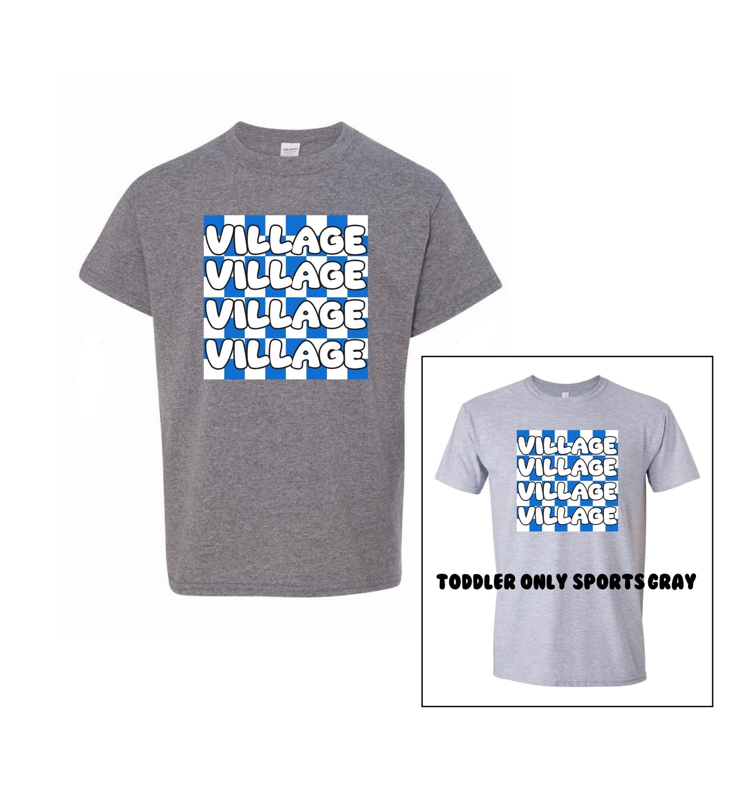 Holmdel Village School Checkered T-shirt