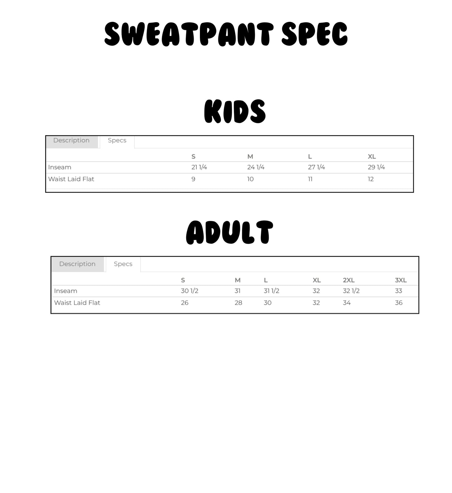 Holmdel Village School Spirit Wear Kids & Adults Sweatpant