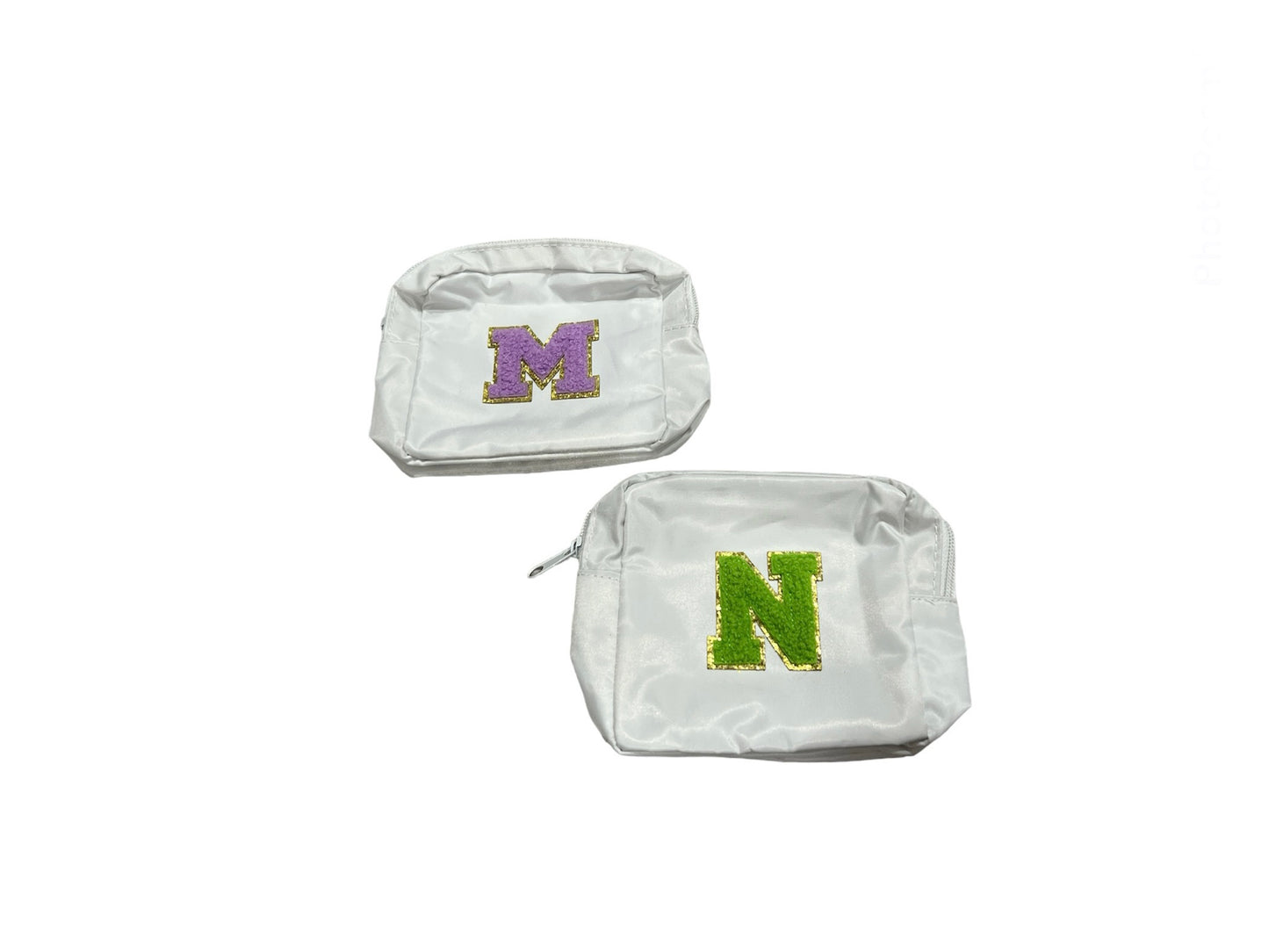Chenille Patch Custom Small Makeup Bag