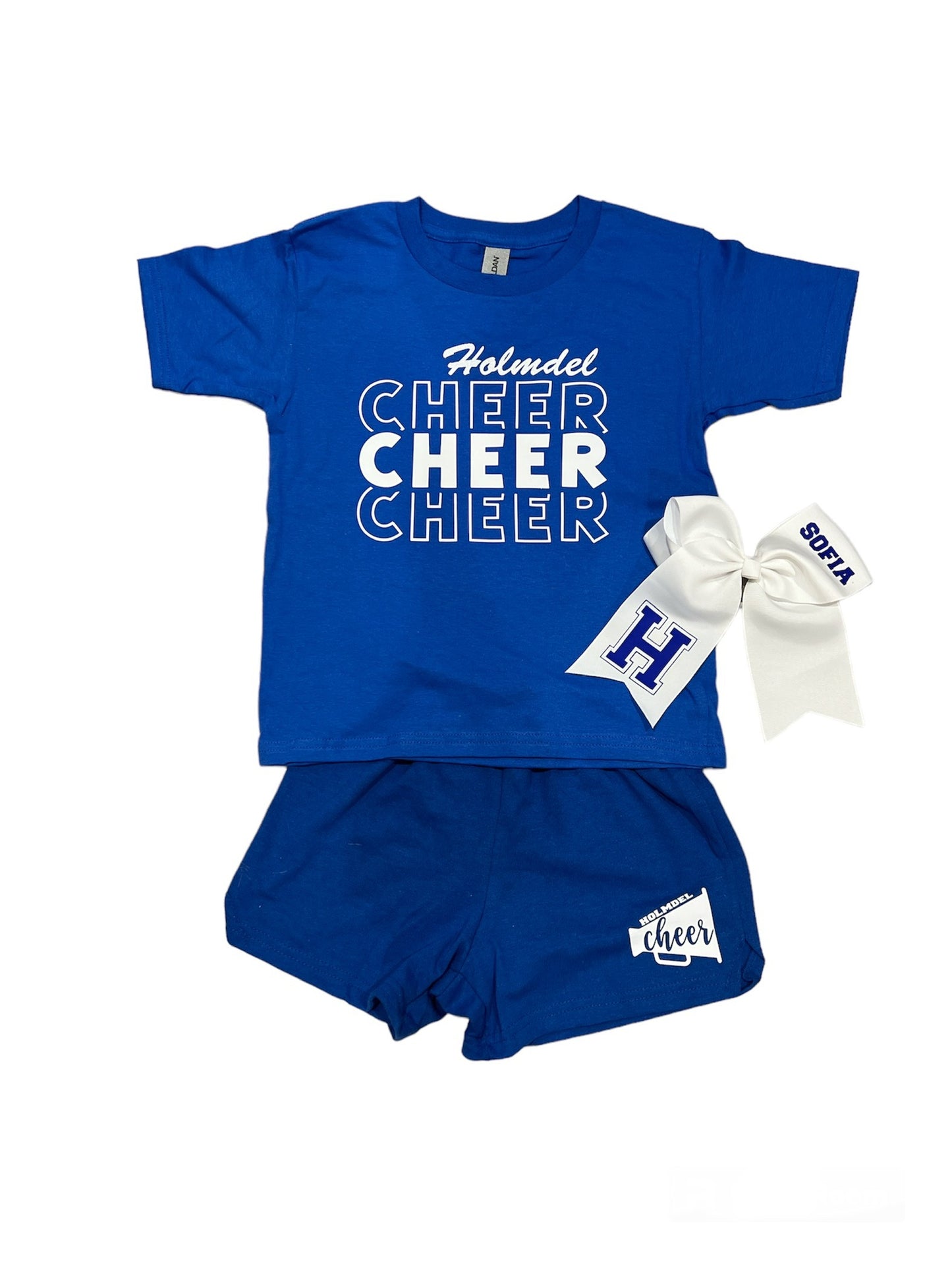 Holmdel Cheer T-Shirt with Glitter Holmdel