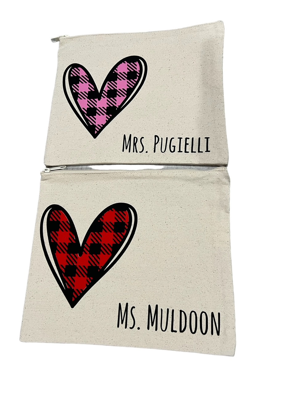 Heart Large Canvas Pouch