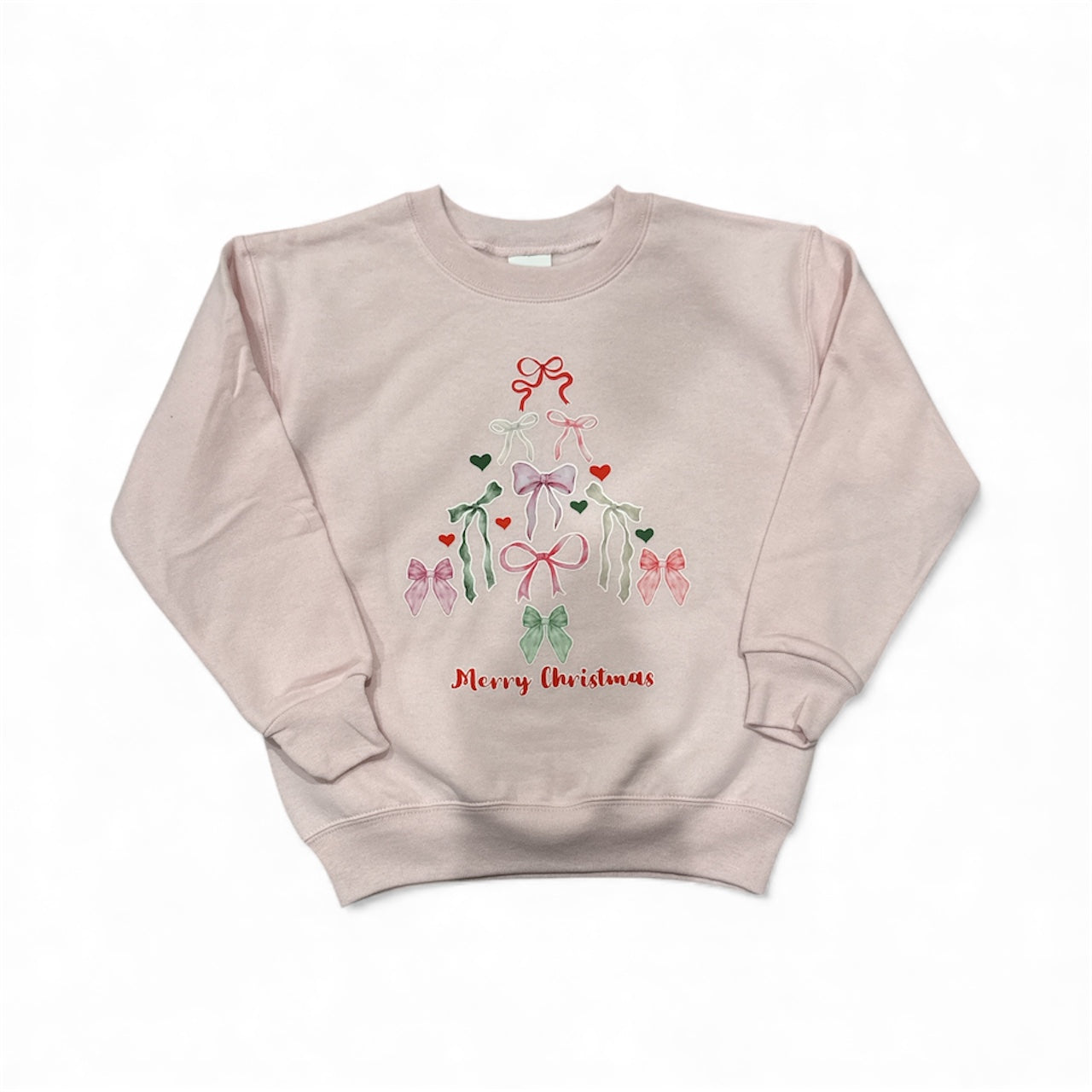 Christmas Bow Tree Crew Sweatshirt