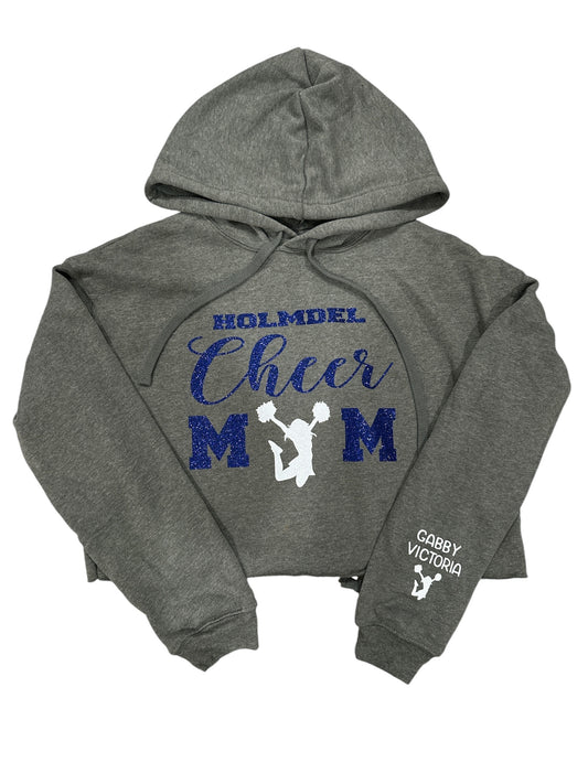 Cropped Holmdel Cheer Mom Sweatshirt Hoodie