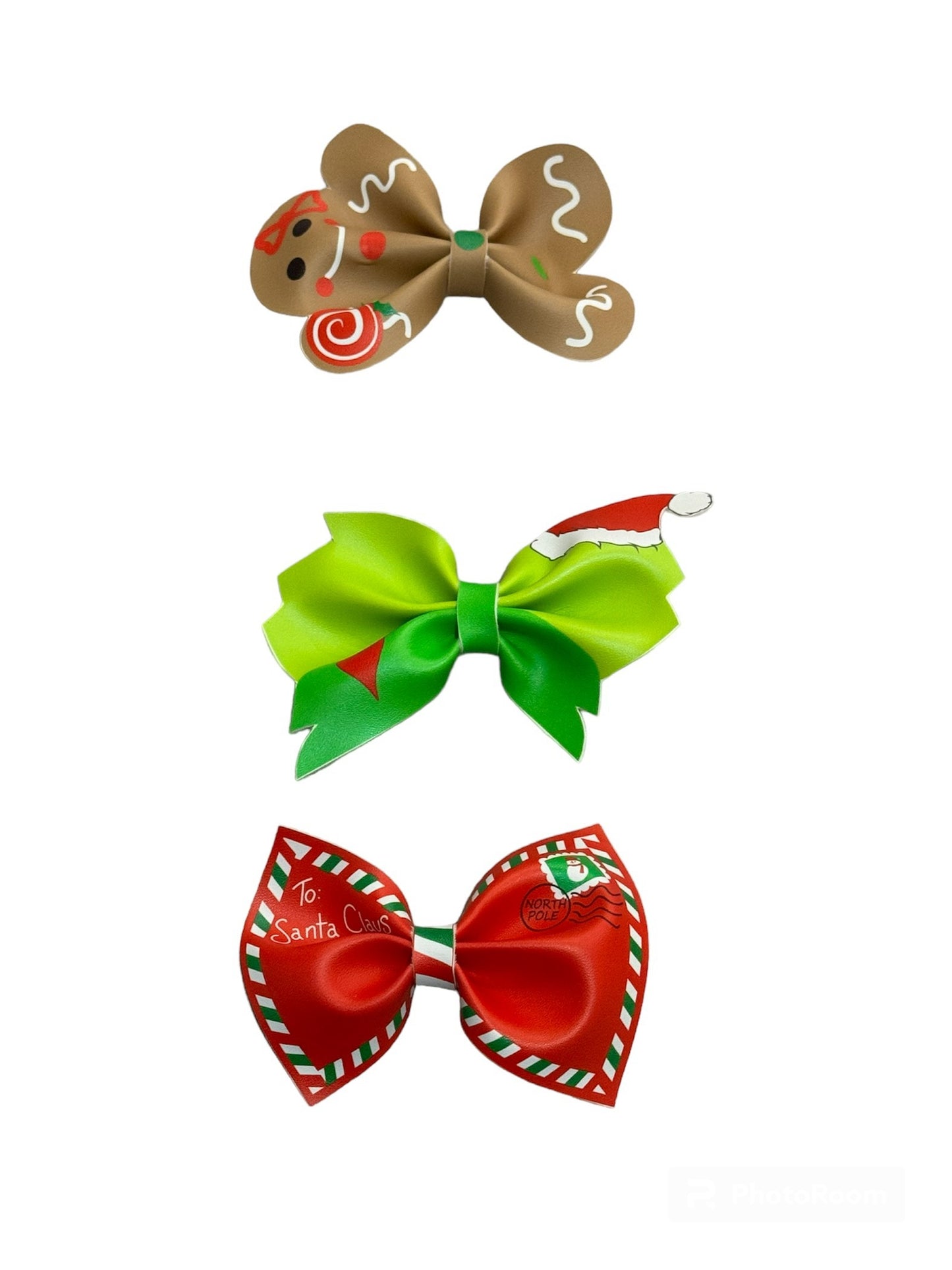 Christmas Fun shaped Bows and Headbands