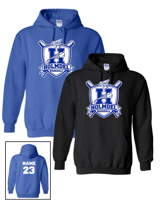 12u Holmdel Hornets Cooperstown Fundraiser Baseball Bats Hoodie