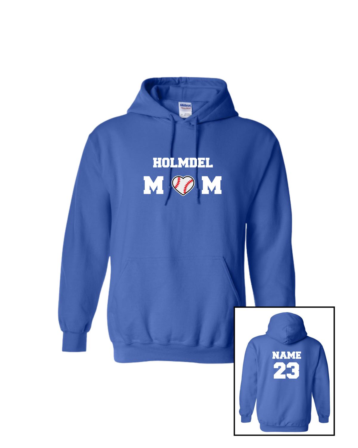 12u Holmdel Hornets Cooperstown Fundraiser Adult Hoodie