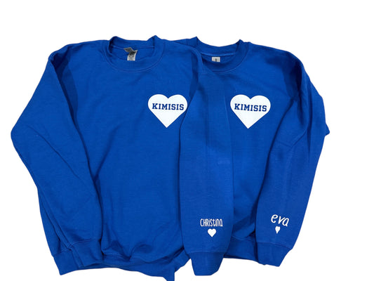 Crew neck Kimisis Heavy Blend  Wear my heart Sweatshirt