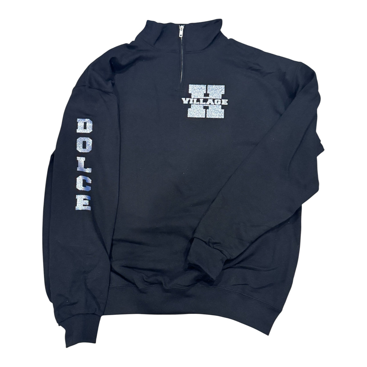 Holmdel Village School spiritwear quarter zip sweatshirt for Adults