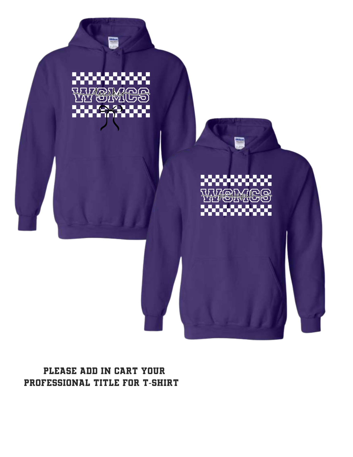 WSMCS Adult Checkered Professional Title Hoodie