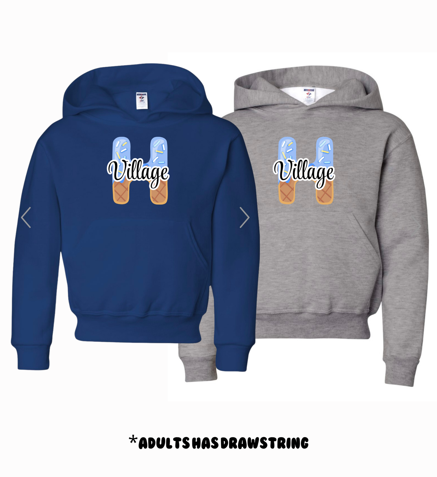 Holmdel Village School Spirit Wear Ice Scream Hoodie Sweatshirt