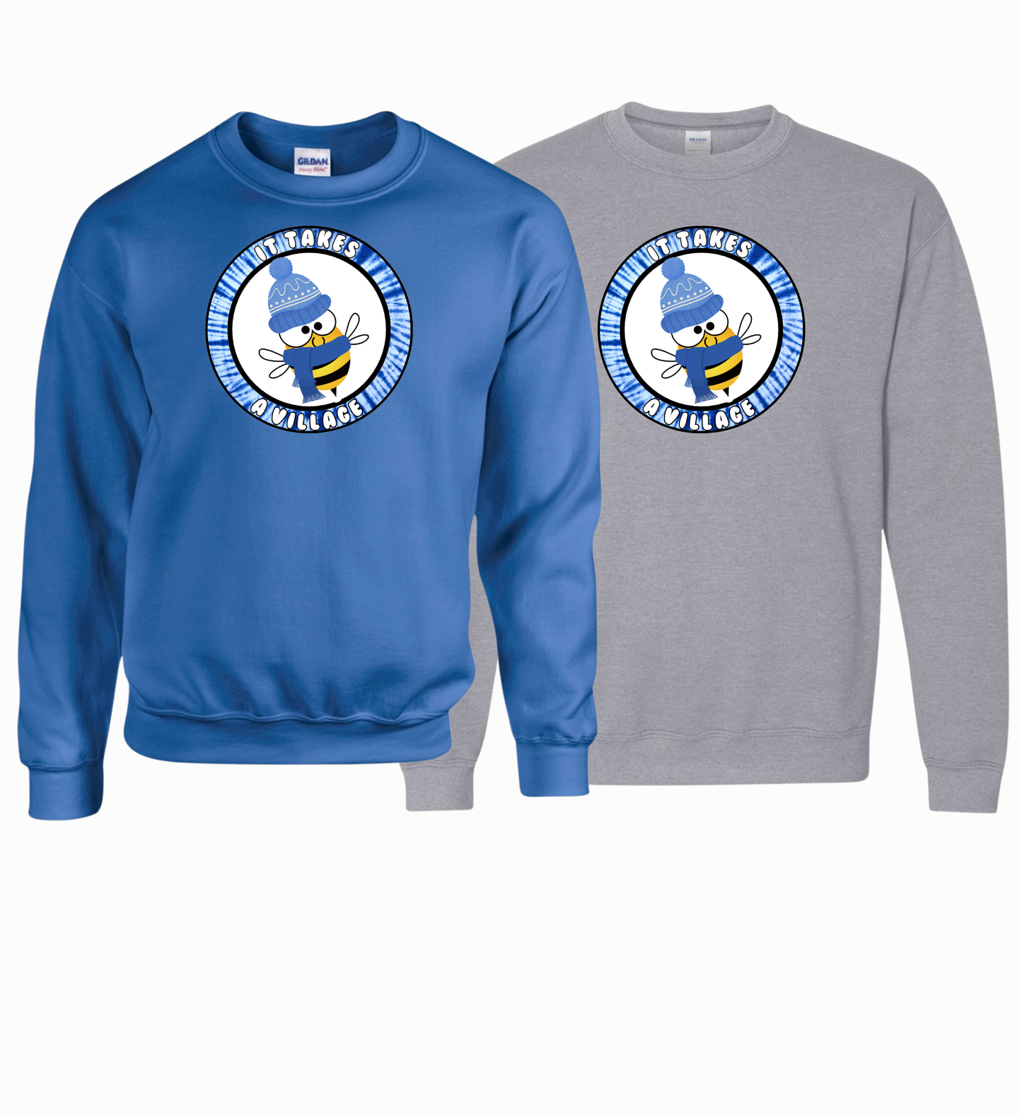 Holmdel Village School Spirit Wear Winter Bee Crew Sweatshirt