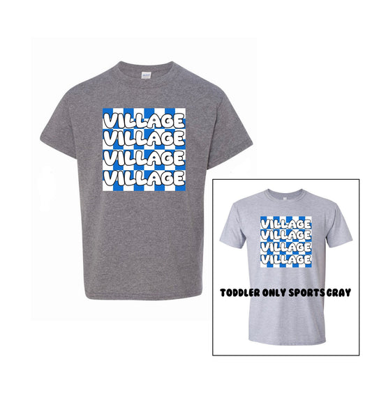 Holmdel Village School Checkered T-shirt