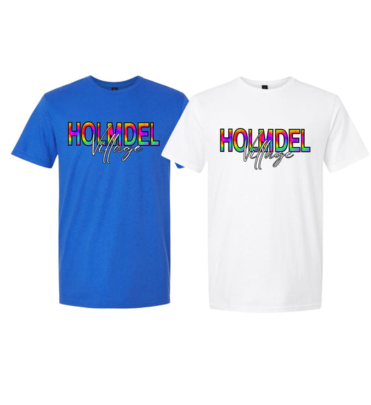 Holmdel Village School Rainbow Script T-Shirt
