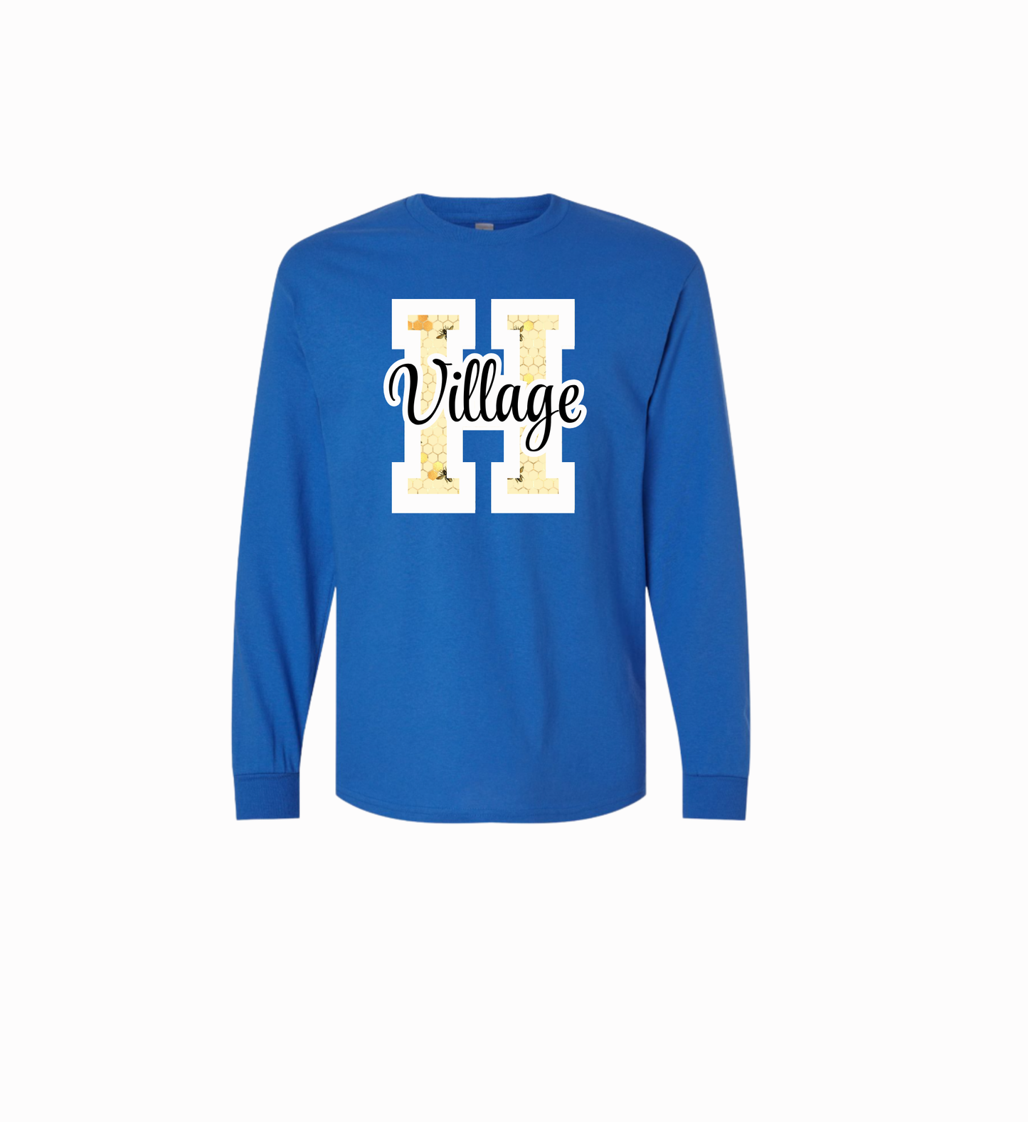 Holmdel Village School Spirit Wear Bee Happy Long Sleeve T-shirt