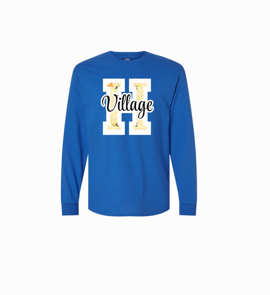 Holmdel Village School Spirit Wear Bee Happy Long Sleeve T-shirt