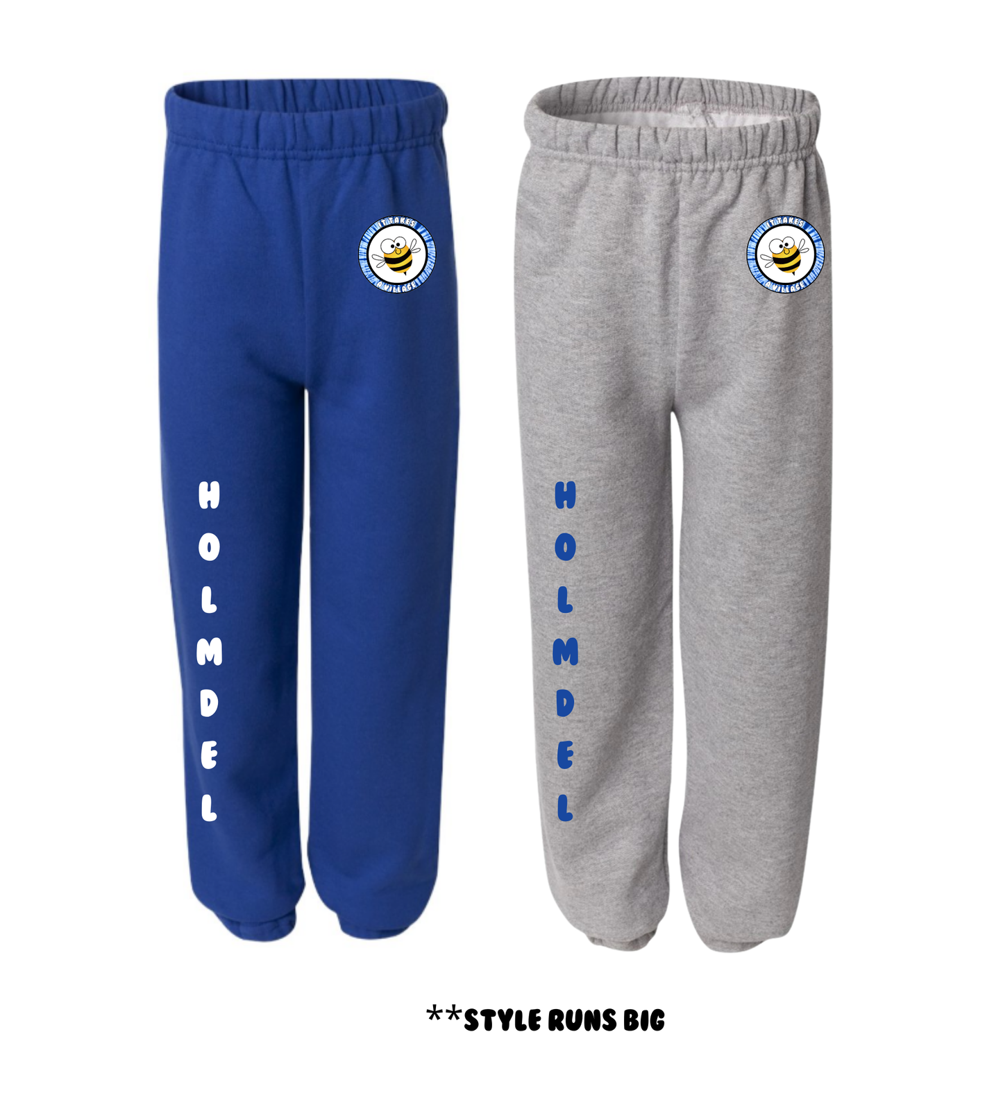 Holmdel Village School Spirit Wear Kids & Adults Sweatpant