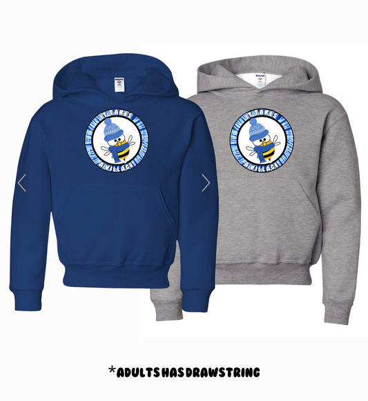 Holmdel Village School Spirit Wear Winter Bee Hoodie Sweatshirt