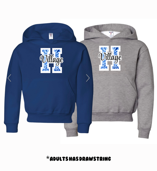 Holmdel Village School Spirit Wear Tie Dye H Hoodie Sweatshirt
