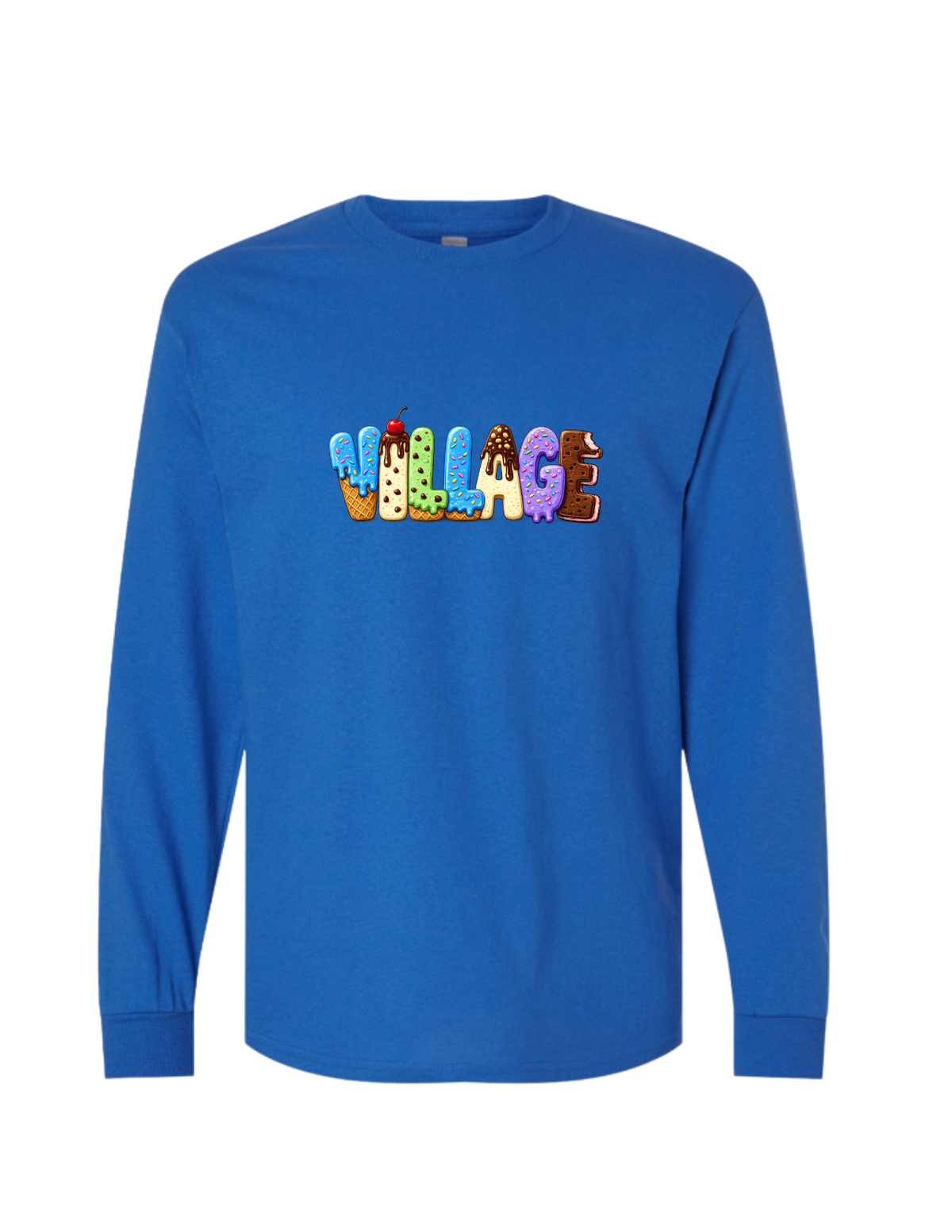 Holmdel Village School Spirit Wear Sundae Long Sleeve T-shirt