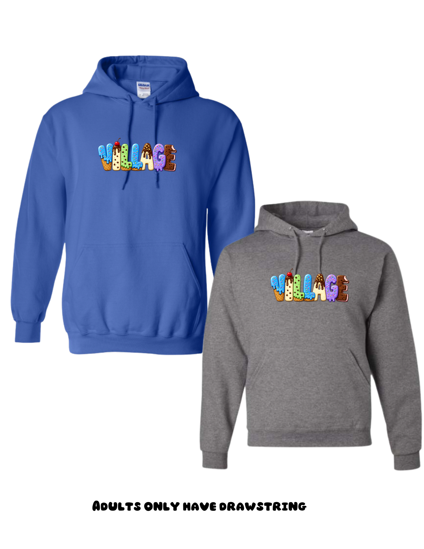 Holmdel Village School Spirit Wear Ice cream Sundae Hoodie Sweatshirt