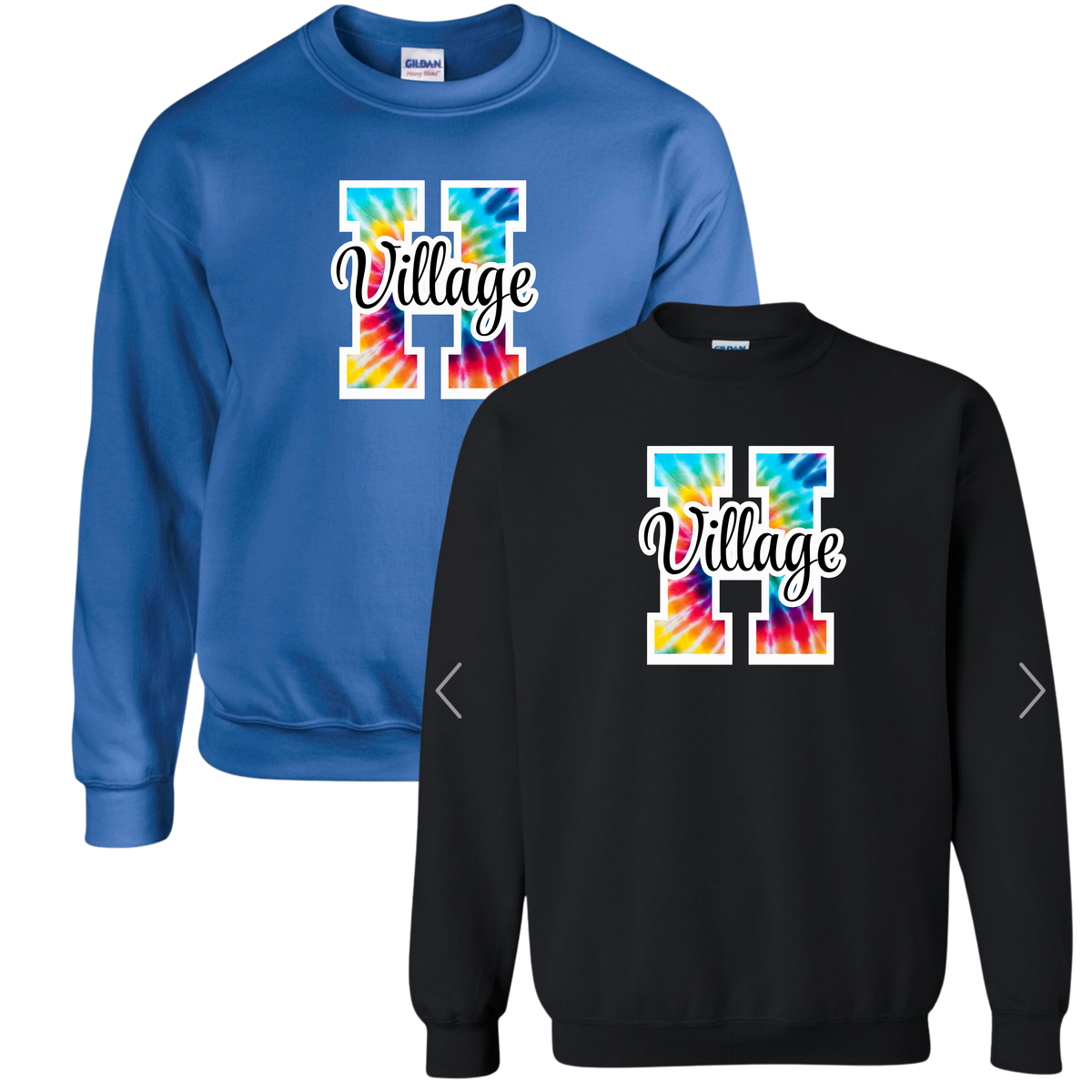Holmdel Village School Spirit Wear Rainbow Bee Happy Crew Sweatshirt