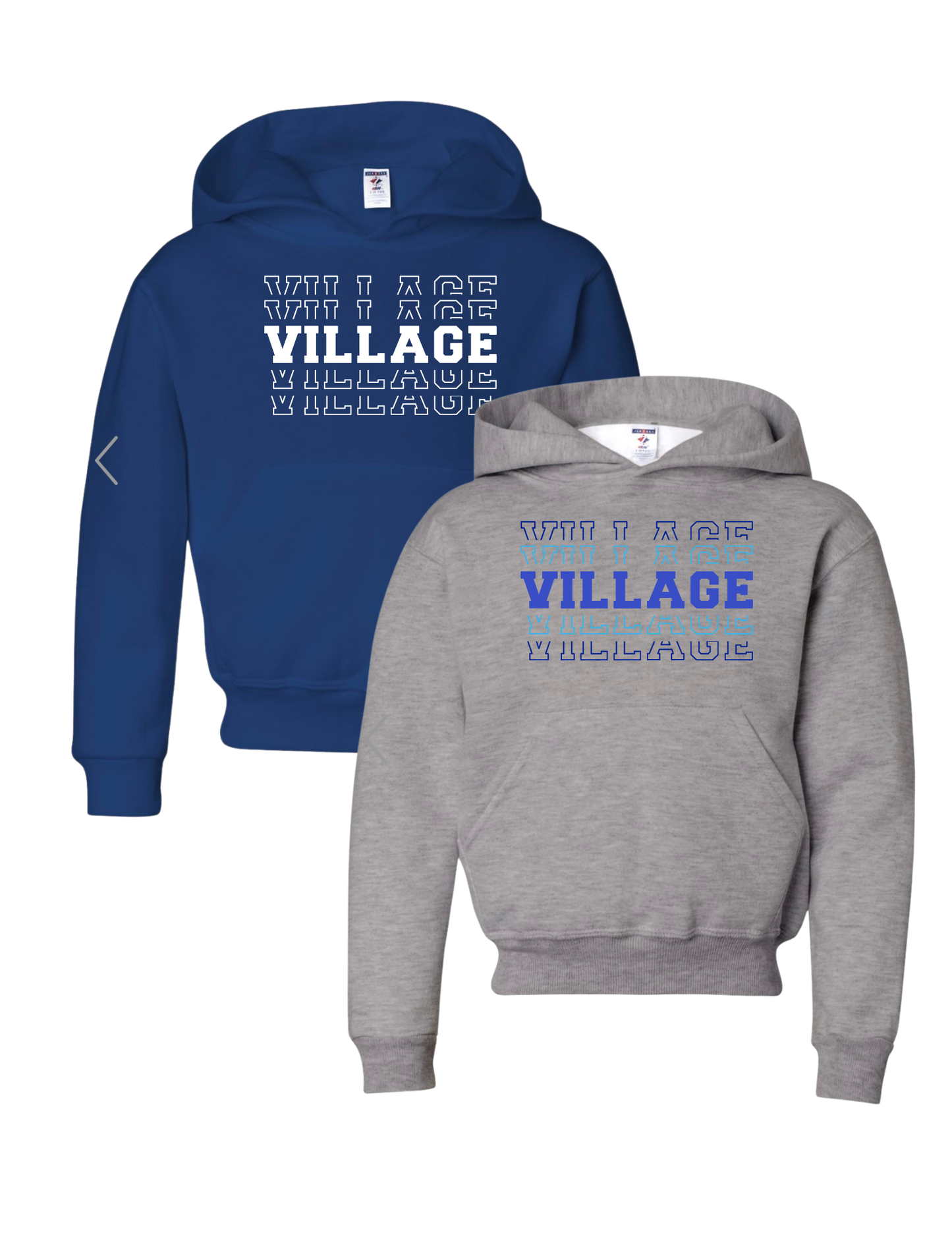 Holmdel Village School Spirit Wear Stacked Village Hoodie Sweatshirt