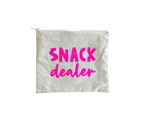 Snack Dealer Large Canvas Pouch